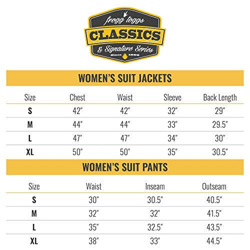 Frogg Toggs Women's Classic All-Purpose Waterproof Breathable Rain Suit #TOP6