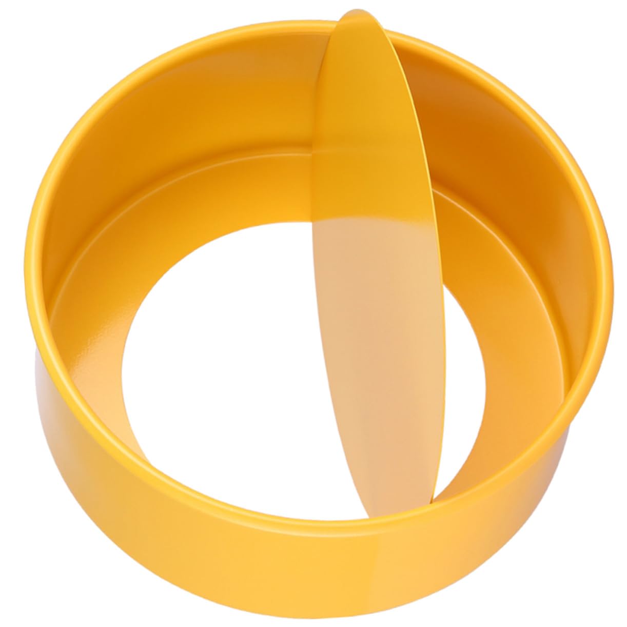 TOYANDONA Molde para Hornear Redondo de Acero Inoxidable, Placa Desmontable para Pasteles en Horno Doméstico