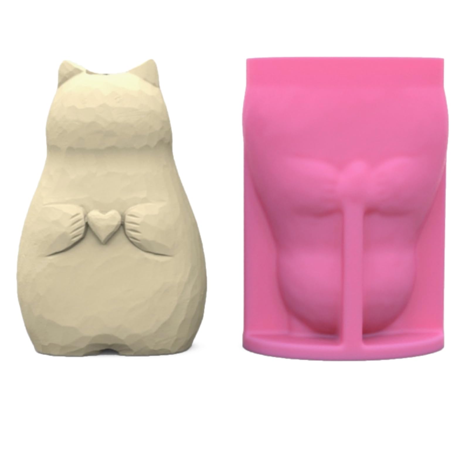 Alksubbm Silicones Animal Vase Molds Bear Flower Pots Resins Concrete Cats Succulents Castings Animal Vase Resins Flower Pots Silicones Succulents Castings