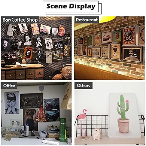 Vista 5 de Letrero de metal retro con diseño de gato negro, Satanás y vino, beber whisky porque el asesinato es equivocado, bar, cafetería, restaurante