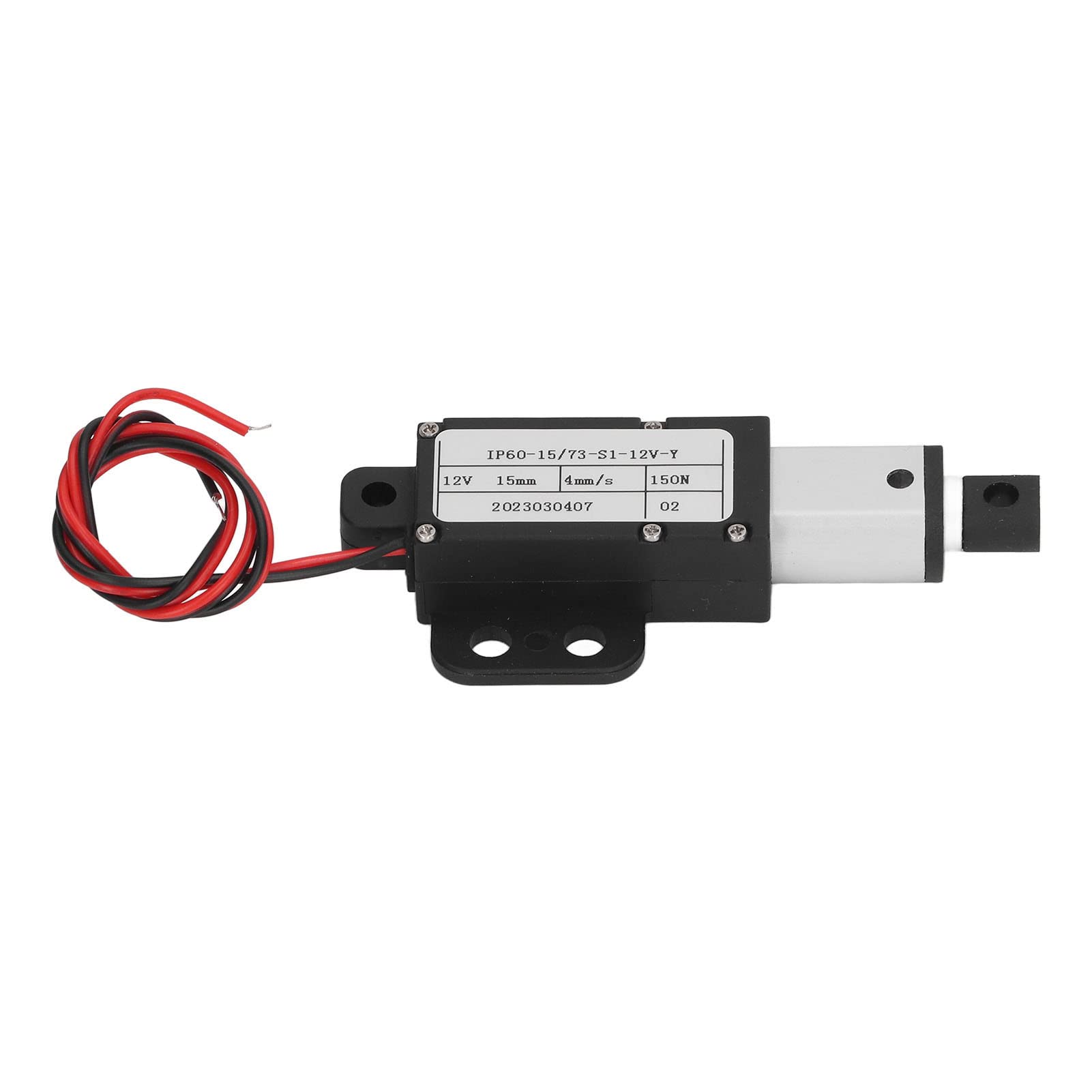 Attuatore Lineare, 12V 15mm Corsa Mini Motore Attuatore Lineare Elettrico, 150N 4mm/s Attuatore Lineare Elettrico Impermeabile per L'industria Domestica (Con Staffa)