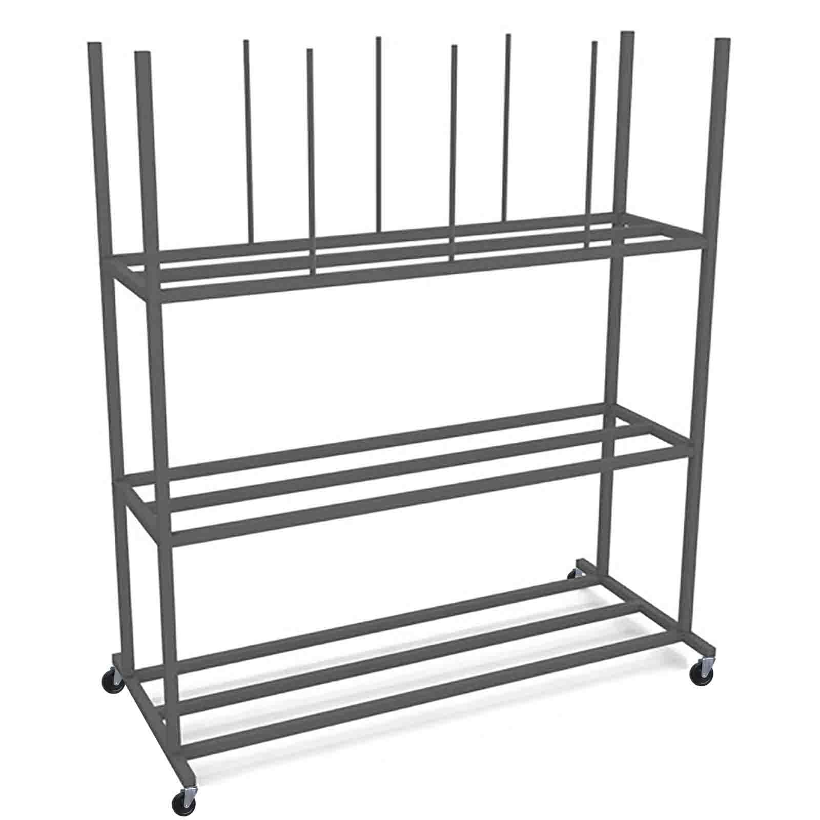 Heavy-Duty Portable Storage Rack on Wheels for Efficient Warehouse and Moving Organization