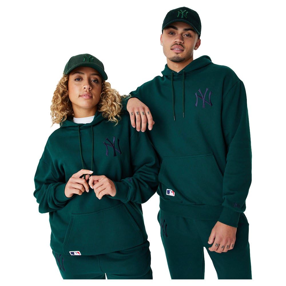 New Era Bluza z kapturem Mężczyźni League Essntls Os Hoody Neyyan Dkgnvy New York Yankees