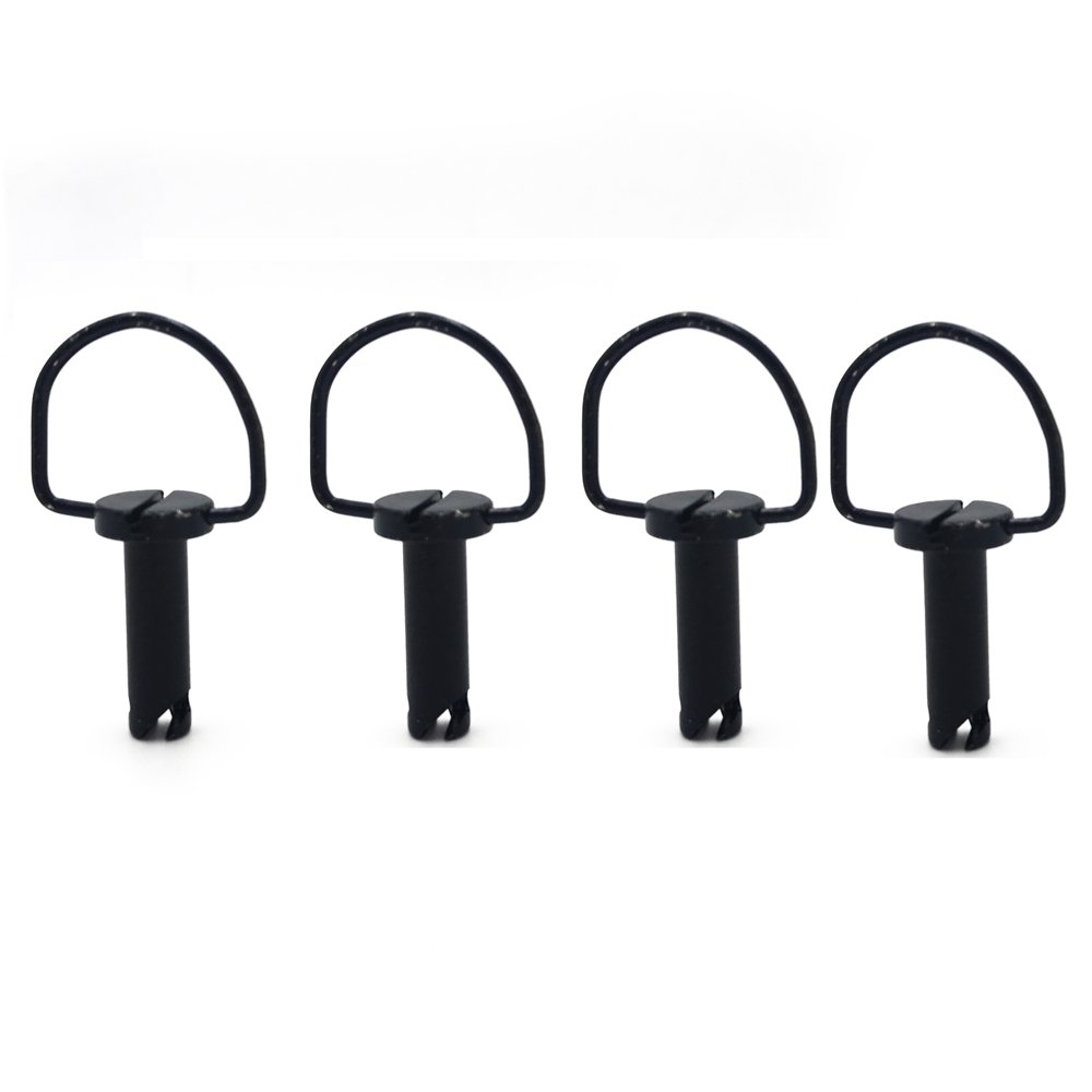 HTTMT - Touring FLHX FLHR X4Fastener Hard Saddlebag Mounting Pin Stud Bolt Chrome [P/N: MT278A X4-BK]