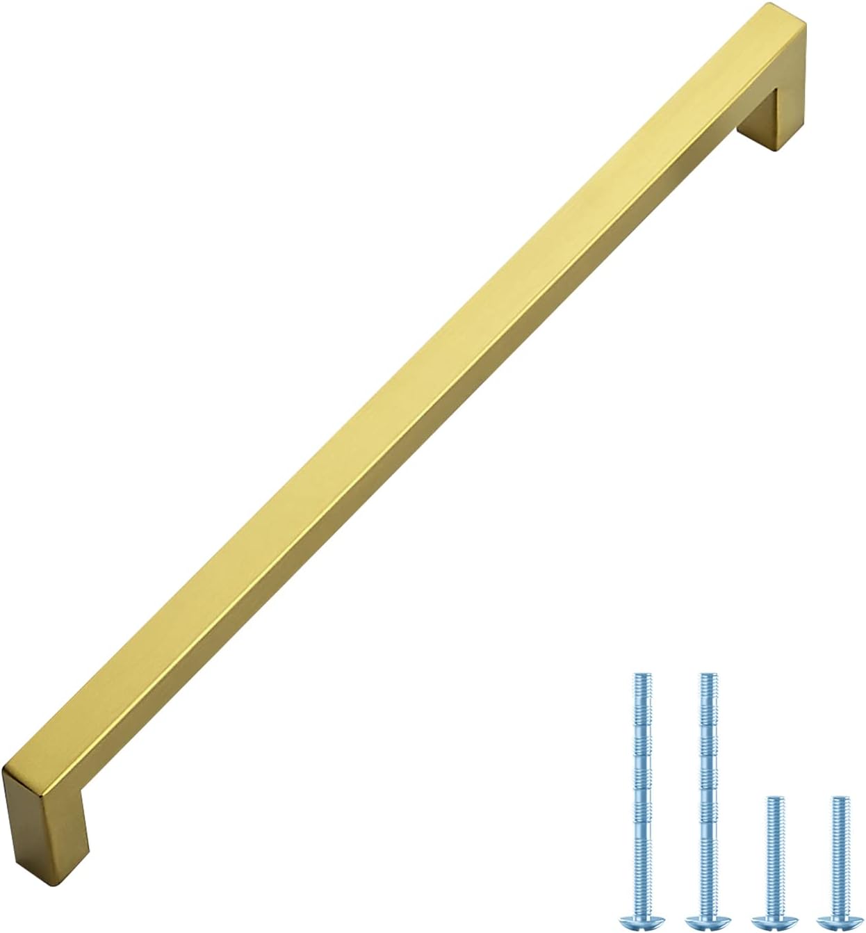 Ravinte 1 Pack Gold Pulls 10 Inch Brushed Brass Kitchen