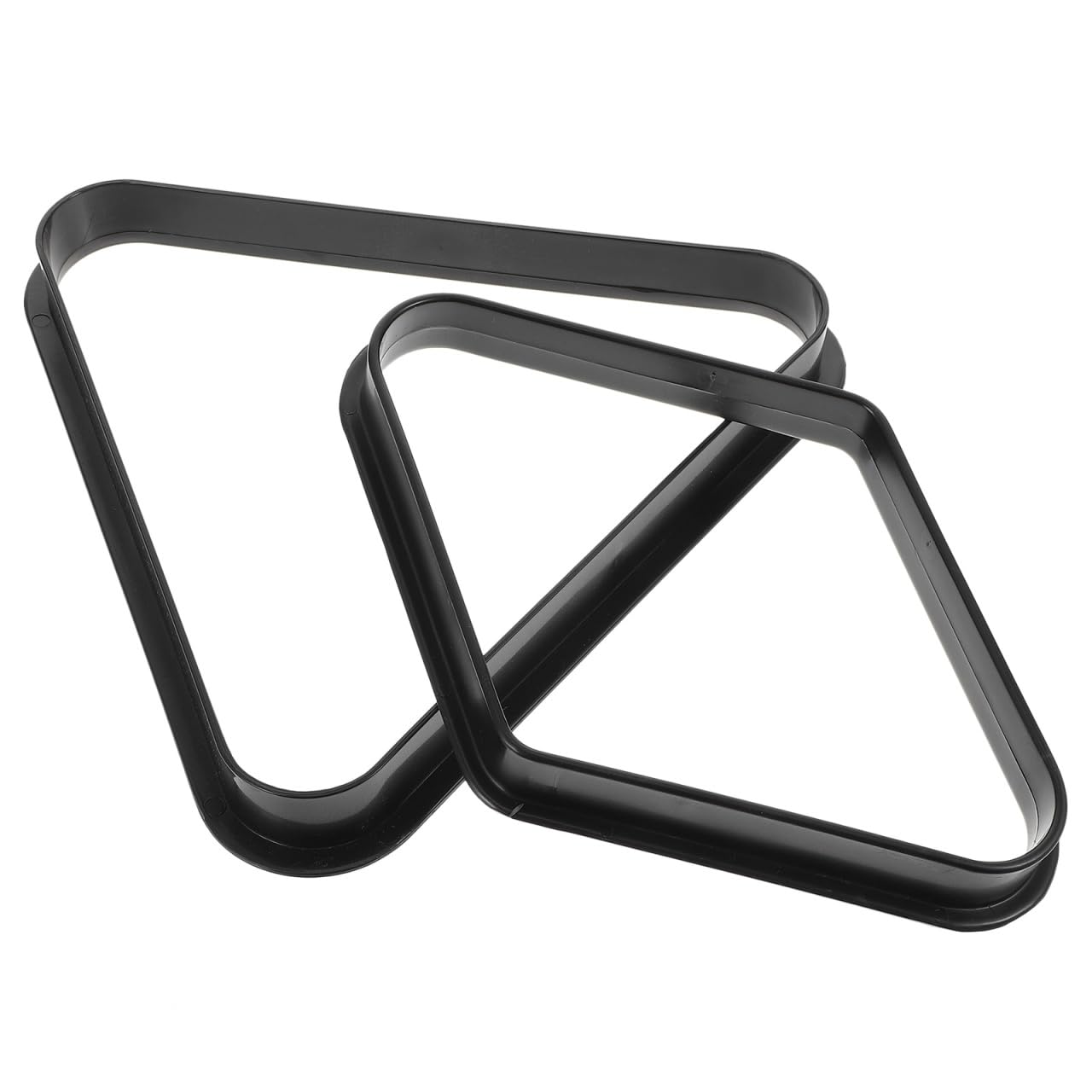 HANABASS Triángulo De Billar De Plástico para Mesa De Pool Organizador De Bolas Estándar Juego De Billar Accesorio De Soporte para Bolas 2 Piezas 12.59X11.14X1.37In