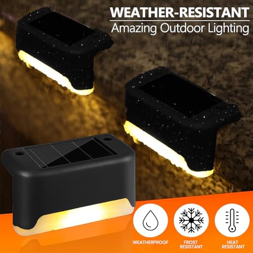 Image of EMBOX Solar Light Outdoor Home Garden Waterproof Stair Deck Pool Patio Fence Gate Yard Floor Step Railing Window Balcony Sunlight Pathway