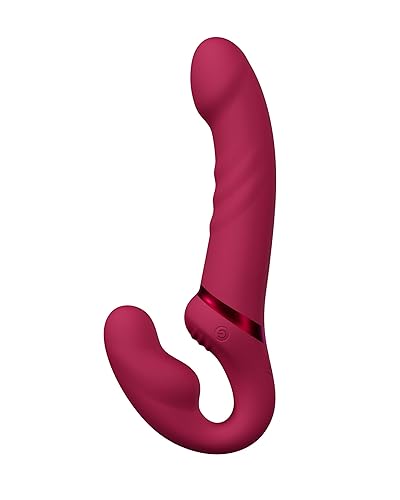 LOVENSE Lapis Strapless Strap on Dildos Double-Ended G Spot Vibrator with Flexible Bulb Vibrating Butt Plug Adult Toy & Game Remote Control Clitoral Stimulator Sex Toys for Women Lesbian Couple
