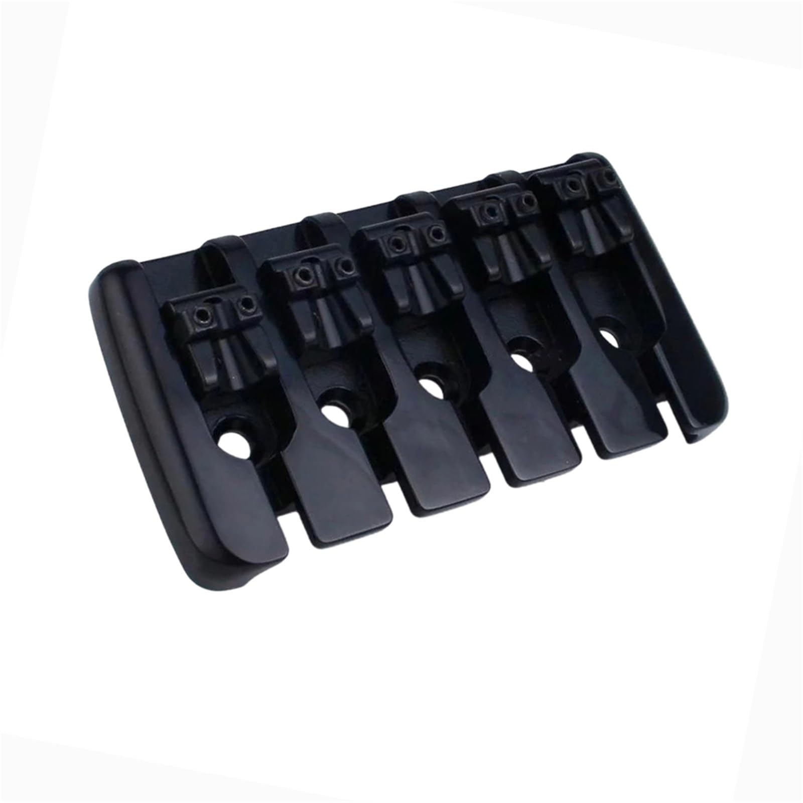Mostek Gitarowy 5 Strunowy Masywny Elektryczny Mostek Basowy BB002 Części Zamienne Do Gitary Muzycznej(Black)