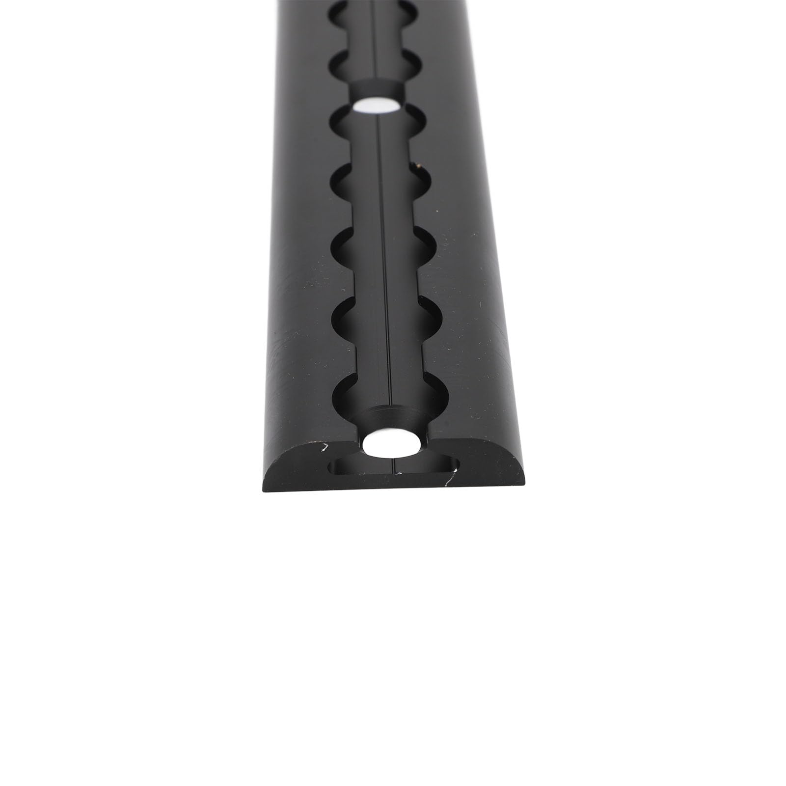 Binario da 30 Cm L con Fori Trapanati, Binario di Ancoraggio in Alluminio per Pianali di Camion Rimorchi, Compagnia Aerea Anodizzata per il Fissaggio dei Carichi (60 mm)