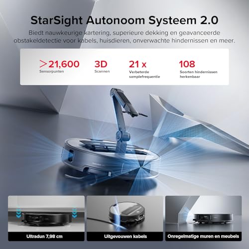 Roborock Saros Z70 robotstofzuiger met OmniGrip arm, 22.000Pa zuigkracht, ultradun 7,98 cm, dweilfunctie, obstakelvermijding - Afbeelding 6