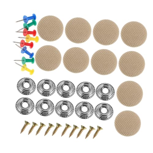 LIFKOME 10Pcs Car Roof Headliner Repair Kit Grey Snap Rivets Retainer for Interior Ceiling Cloth Fixing Durable Auto Liner Installation Tool Fit for All Vehicle Models