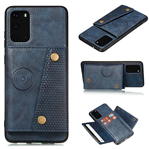 Étui en cuir avec fente pour carte pour Samsung Galaxy S21 Plus