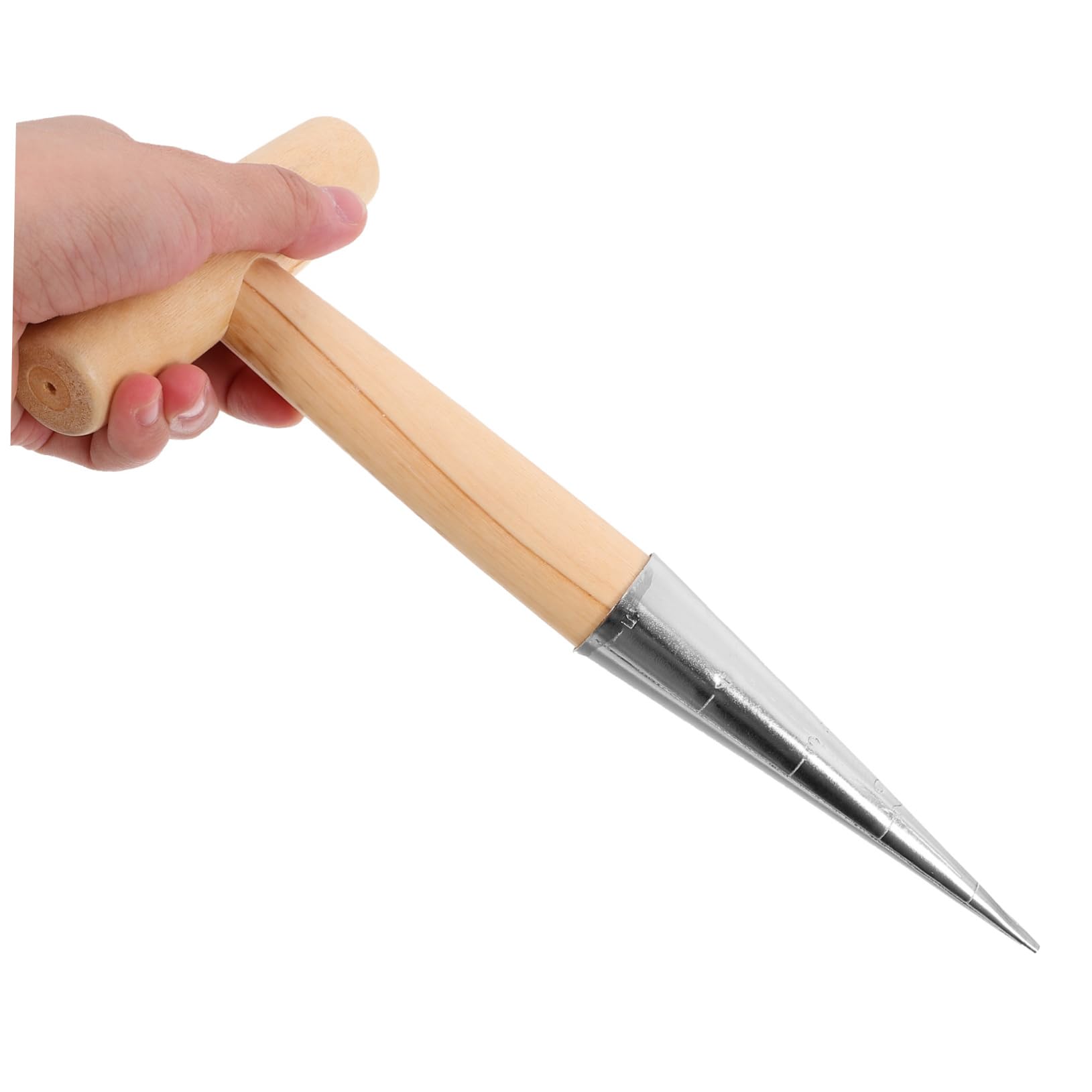 Didiseaon 4 Pezzi Attrezzo da Dibber Inossidabile con Strumento Pratico per Trapiantare Piante Puncher per Giardinaggio Ergonomico e Facile da Usare