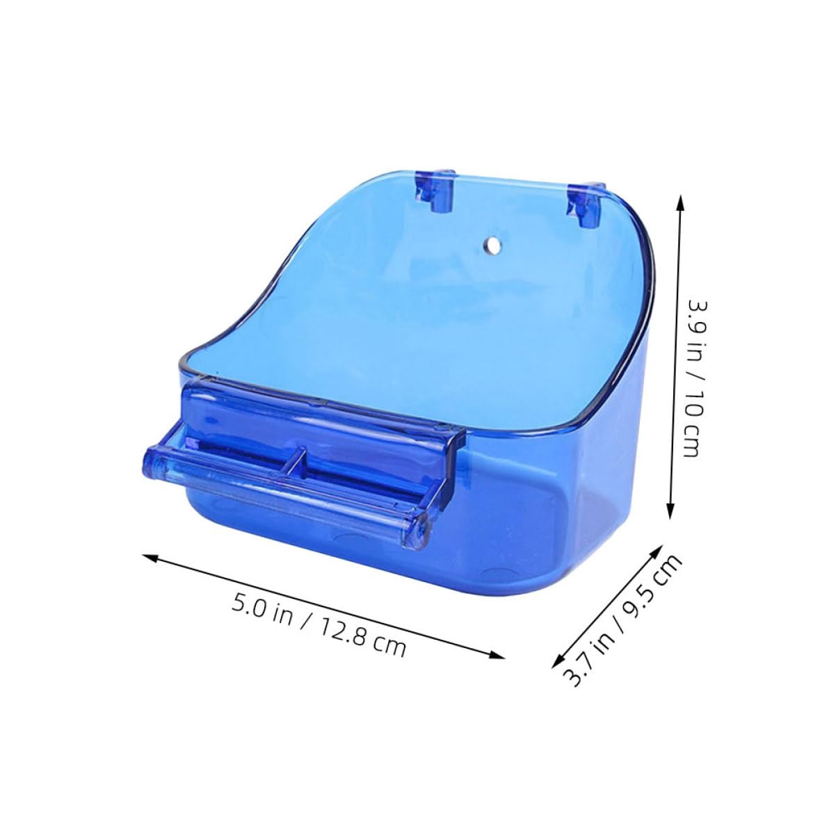 ibasenice Cage Bird Bath Shower Effortless Install Parrot Bathing Tub Small Pet Bathtub