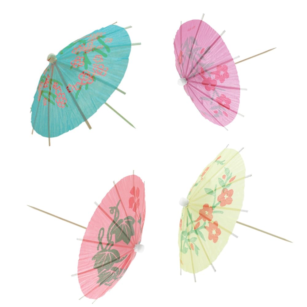 Mini sombrilla decorativa (20 unidades, 10 cm)
