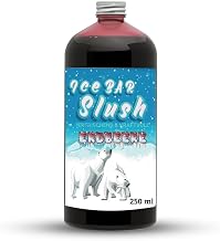AZO Free Ice Bear Syrup | 250ml Bottle | Concentrate for Ice Machines Slushy Drinks Maker Ice Machine Ice Machine 1:5 to 1:20 (250ml, Strawberry)
