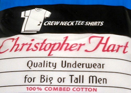 Christopher Hart Big & Tall White Crew Undershirts2