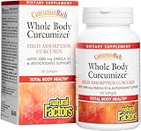 CurcuminRich Whole Body Curcumizer by Natural Factors, Supports a Healthy Heart, Joints, Brain and Inflammatory Response with Omega-3 EPA and DHA, 60 softgels (30 servings)