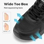 FitVille Chaussures de marche extra large pour hommes Respirant large largeur Chaussures de tennis Sneakers de marche pour Plantar Fasciitis