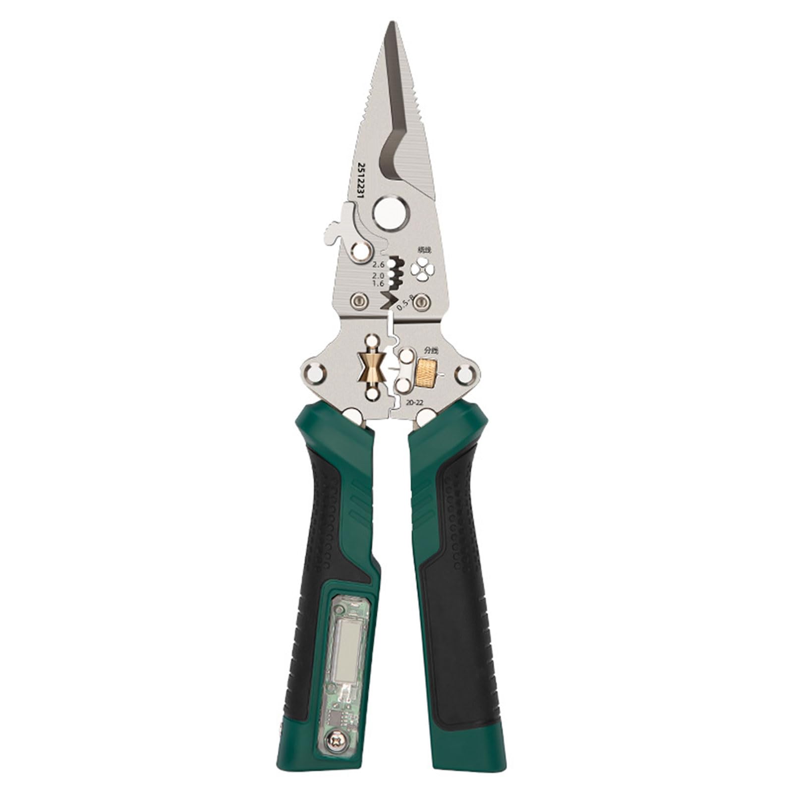 Fromceo Multifunctional Wire Stripper And Cable Cutter With Foldable Handle And Voltages Testing Capability Electrician Pliers Insulated Electrician Pliers