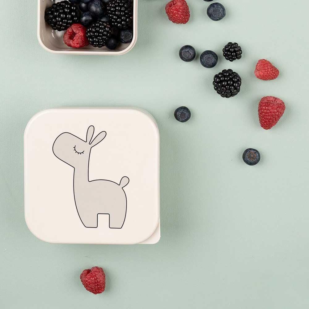Lalee Sand Mix boîte Lot de 3 à goûter - Boîtes en trois tailles différentes - Matériau: Polypropylène, couvercle en polyéthylène de qualité alimentaire