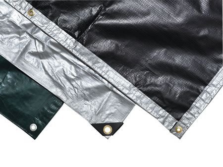Tarp, 10 ft. x 12 ft, Silver/Black
