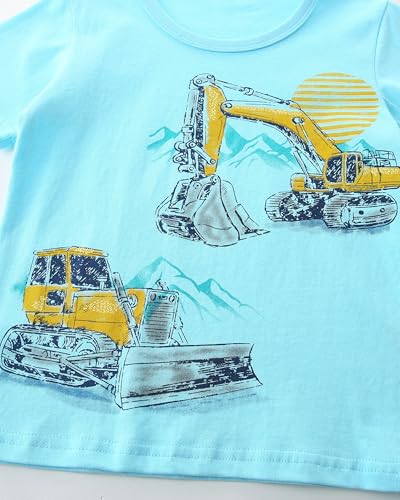 Image of AIWUHE Toddler T Shirts Cotton Summer Tshirts Boys Girls Short Sleeve Tee Tops Casual Graphic Clothes Crew Neck Shirts 2-6Y