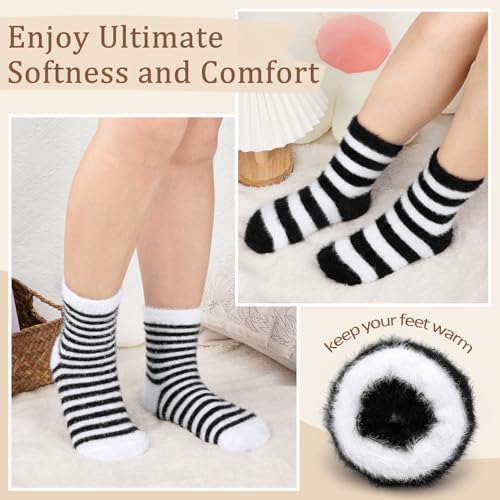 Kotashion Kuschelsocken Damen Flauschsocken Wintersocken Bettsocken Thermosocken Dicke Gemütliche Warme Socken Haussocken Weihnachtssocken Für Mädchen Größe 37-42