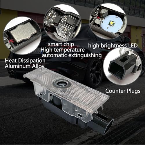 Luces LED de puerta para autos Alfa Romeo compatibles miniatura 2