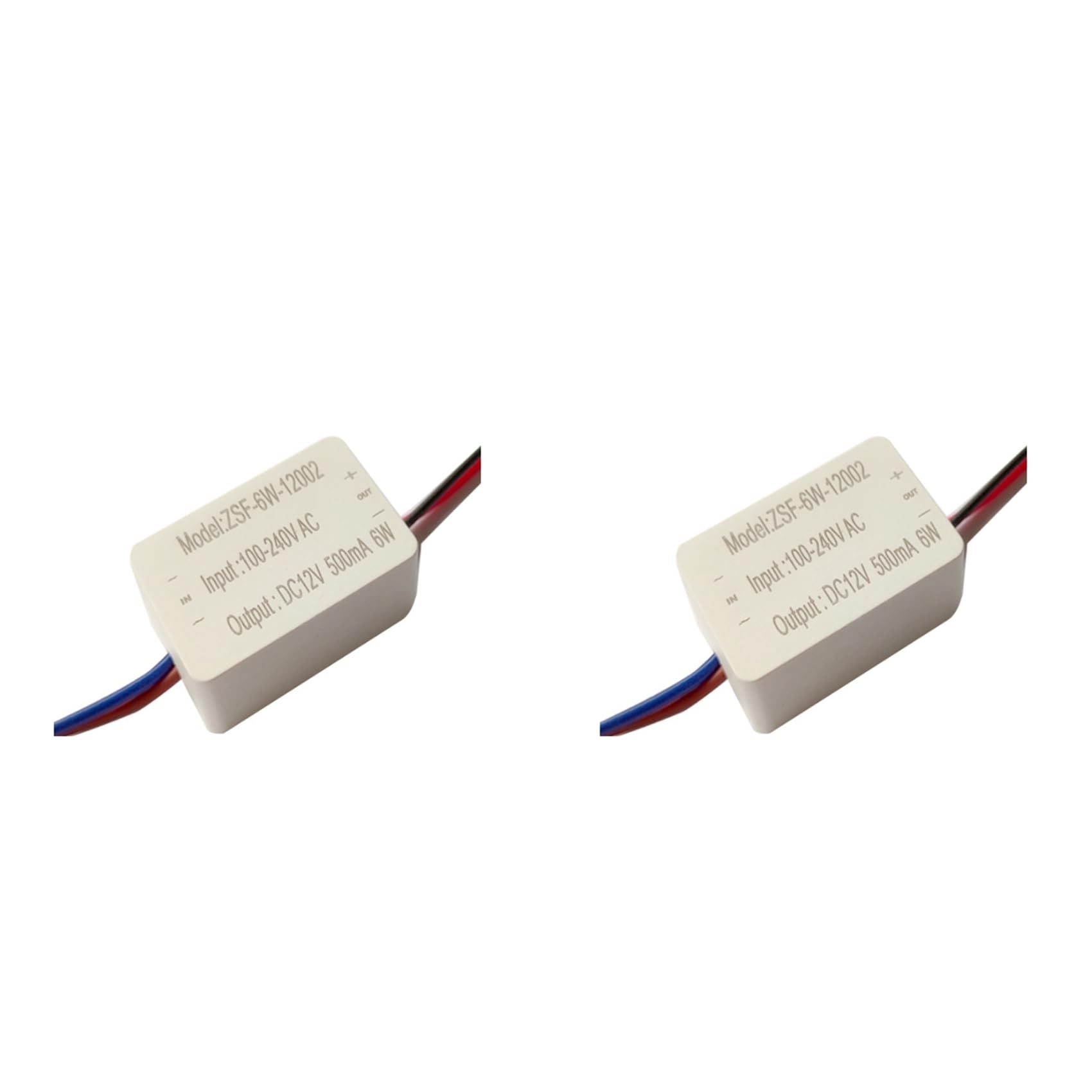 Jnchdghwa As Shown 2X Led Driver For Cabinet Lamp Constant Current Constant Voltage Ac100-240V To Dc12v 6W Power Supply 500Ma Low Voltage