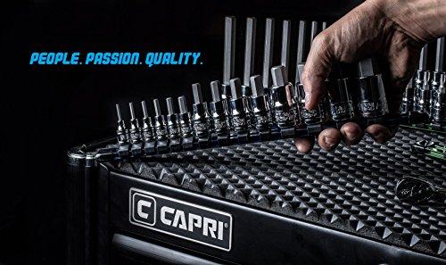 Image of Capri Tools Hex Bit Socket Set, Metric, Advanced Series, 14-Piece (30500-14HM)
