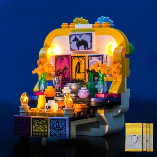 Hilighting Upgraded Led Light Kit Compatible with Lego Altar of The Dead Building Set Lights Decoration Compatible with Lego 40811 (Model Not Included)