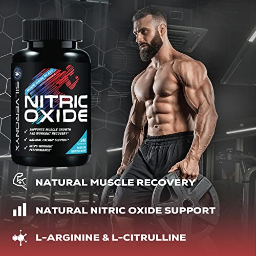 Extra Strength Nitric Oxide Supplement L Arginine 3X Strength - Citrulline Malate, AAKG, Beta Alanine - Premium Muscle Supporting Nitric Booster for Strength & Energy to Train Harder - 240 Capsules - Image 4