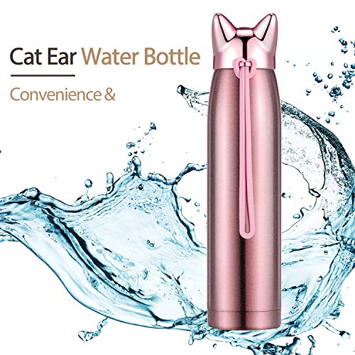 Termo de Gato Lindo Botella de Agua de Acero Inoxidable Botella Térmica Aislada Termo de Vacío Lindo de Viaje para… - Imagen 4