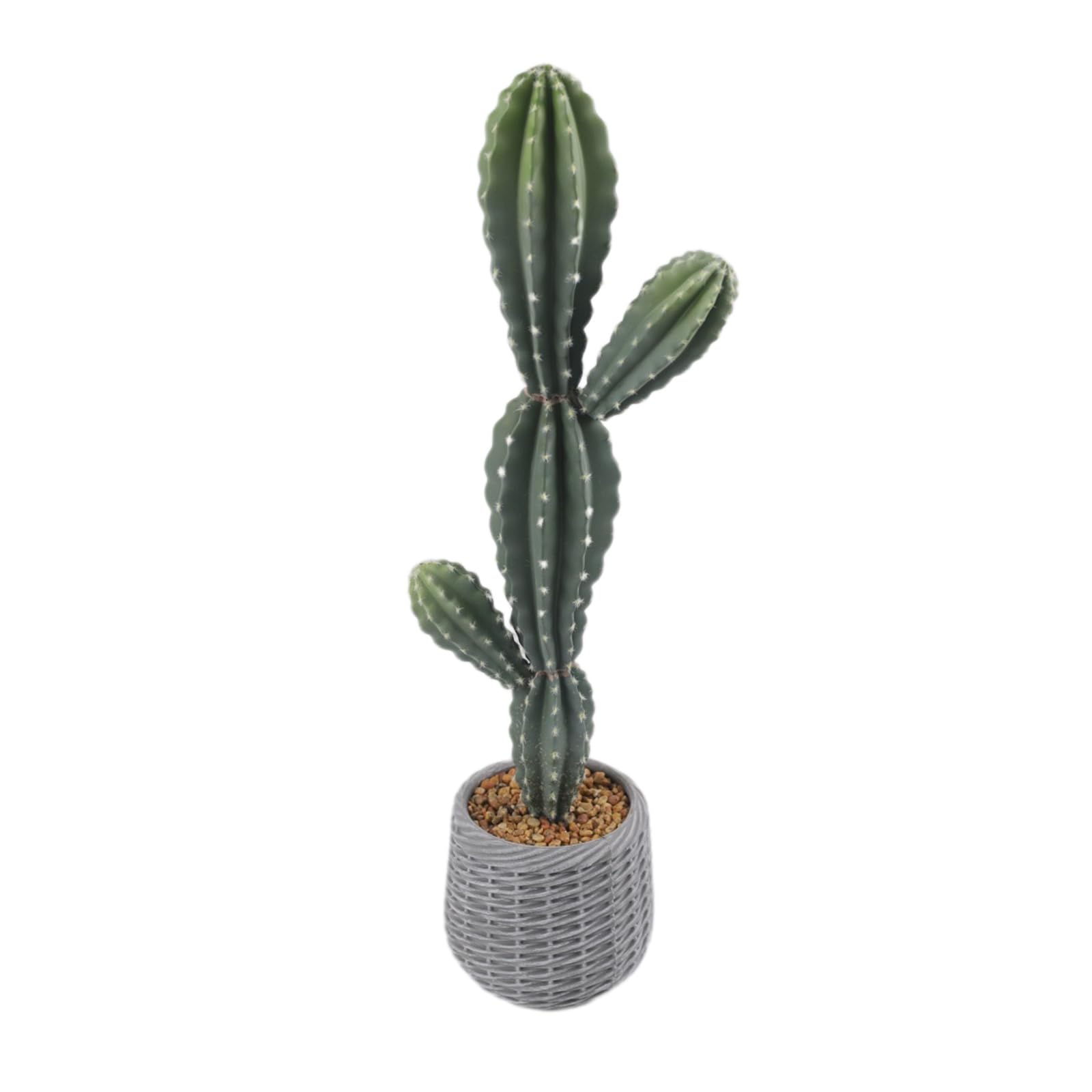 Cactus artificiel - 88 cm - Plantes de cactus artificielles - Grande taille - Euphorbia Acrurensis - Très facile d'entretien - Plante artificielle en pot - Décoration pour la maison, le jardin, le