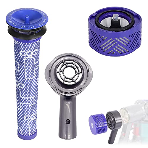 SYULCR Replacement Filters Kits Compatible con Dyson, Tapa Trasera de Motor y Reemplazo del Filtro para Aspiradora, Compatible con Dyson V6/DC58/DC59/DC63/DC74 (3)