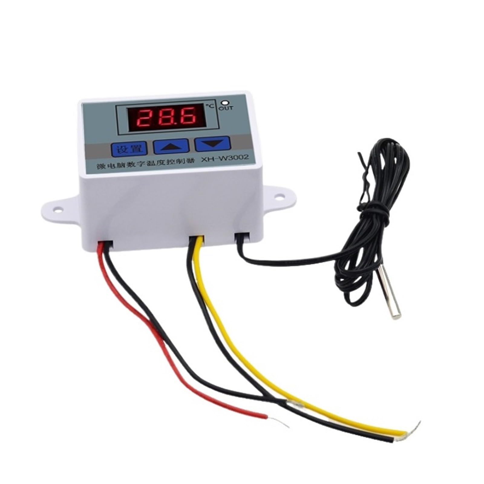 mXCDtRptJ Temperature Controller 10A Digital Thermostat XH-W3002 Control Switch 12V 24V 110-220V(DC12V)