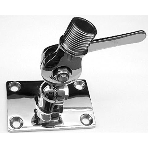 Marine Part Depot Heavy-Duty Stainless Steel Antenna Mount W/Handle Cover