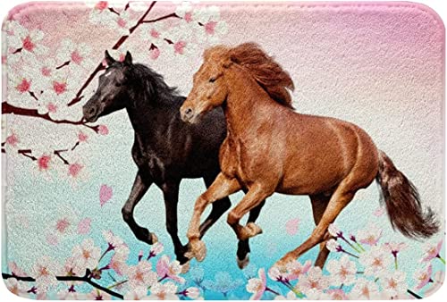 Feelyou Horse Bathroom Rug 20"x32" for Bedroom