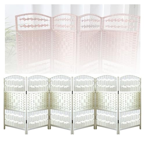 Paravent pliable haut de gamme en fibres à tissage diamant pour bureau et salon