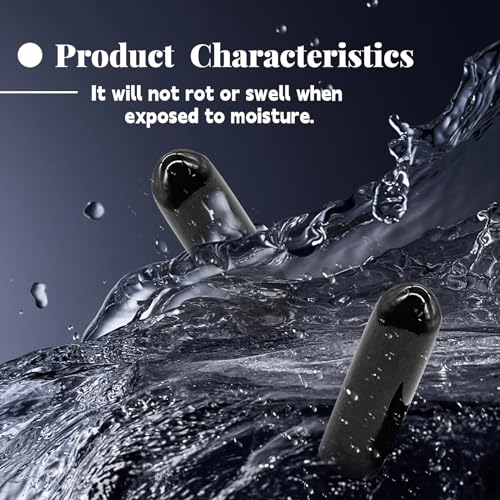 Image of Hordion 100Pcs 5 /32 Inch Rubber End Caps, 4mm Round Rubber Caps | Screw Thread Protectors, Black Bolt Screw Vinyl Caps, Round Tube Bolt Cap Cover Thread Protectors Safety Cover