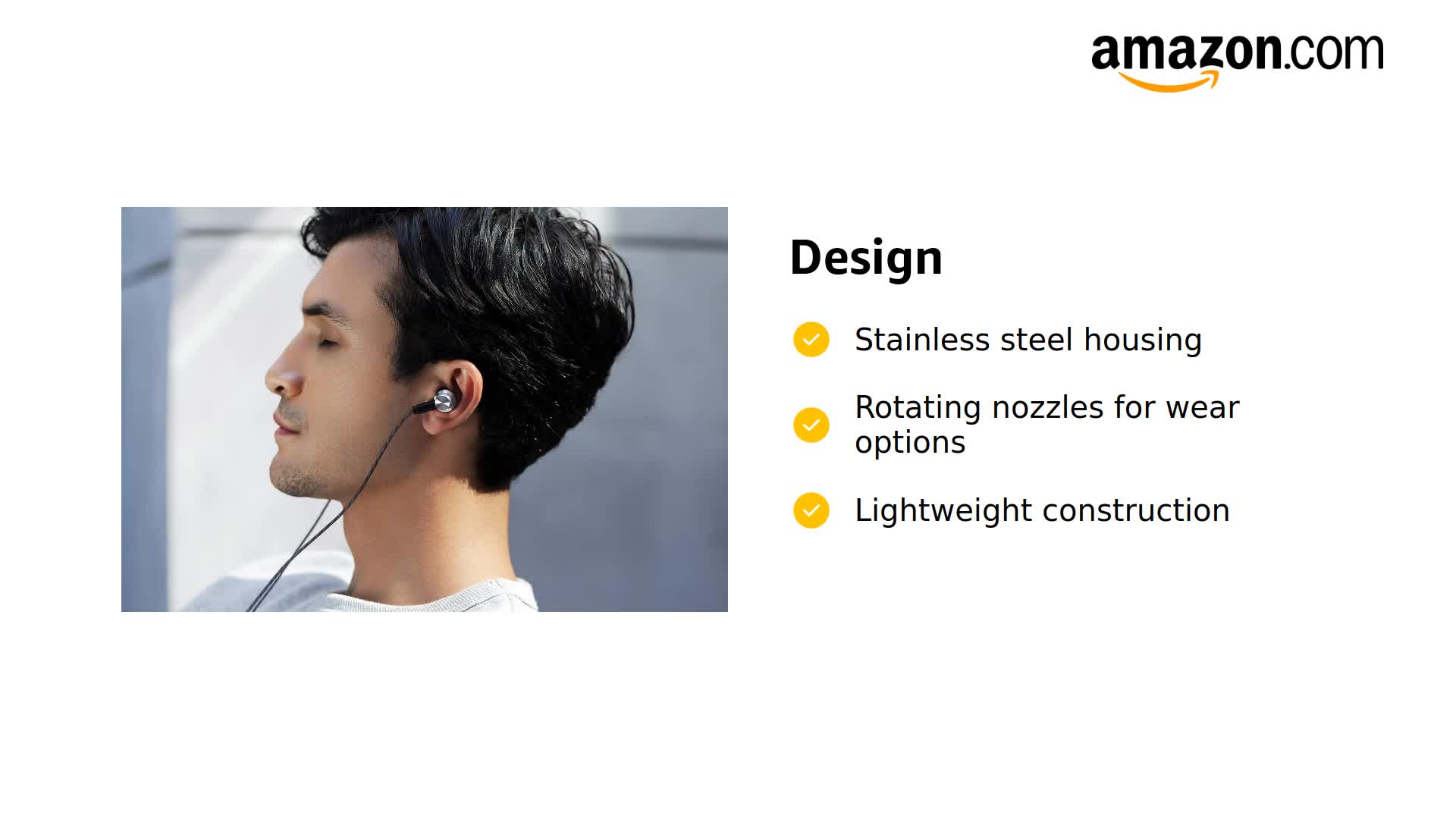 Amazon.com: DROP + JVC HA-FDX1 IEM — Stainless Steel Body