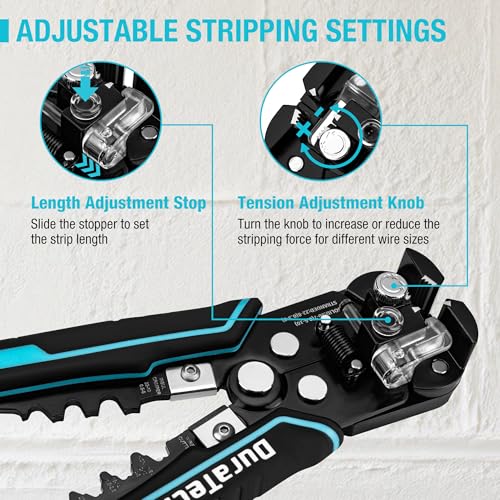 DURATECH Self-Adjusting Wire Stripper/Crimper/Cutter for Electrical Work - Image 4