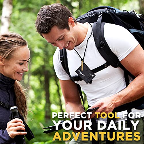 GUARDMAN Credit Card Multitool Upgraded 18 in 1 Survival Multipurpose Wallet Tool Card Knife Fire Starter, Whistle, Compass Dad Gift for Men Fathers Day and Christmas Gift - Image 6