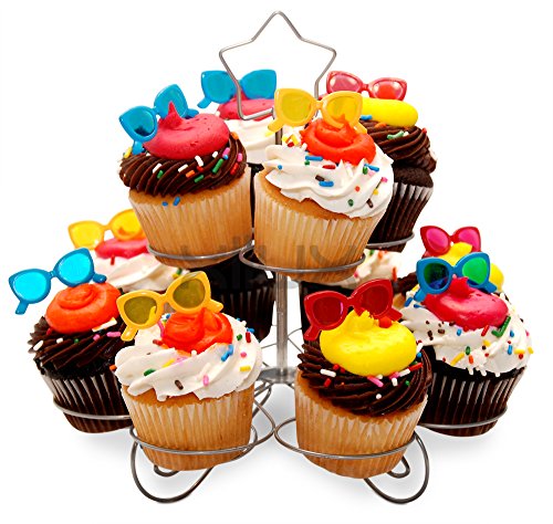 Cupcake Stand for 12 Desserts for Halloween, Birthday, Christmas & other Occasions