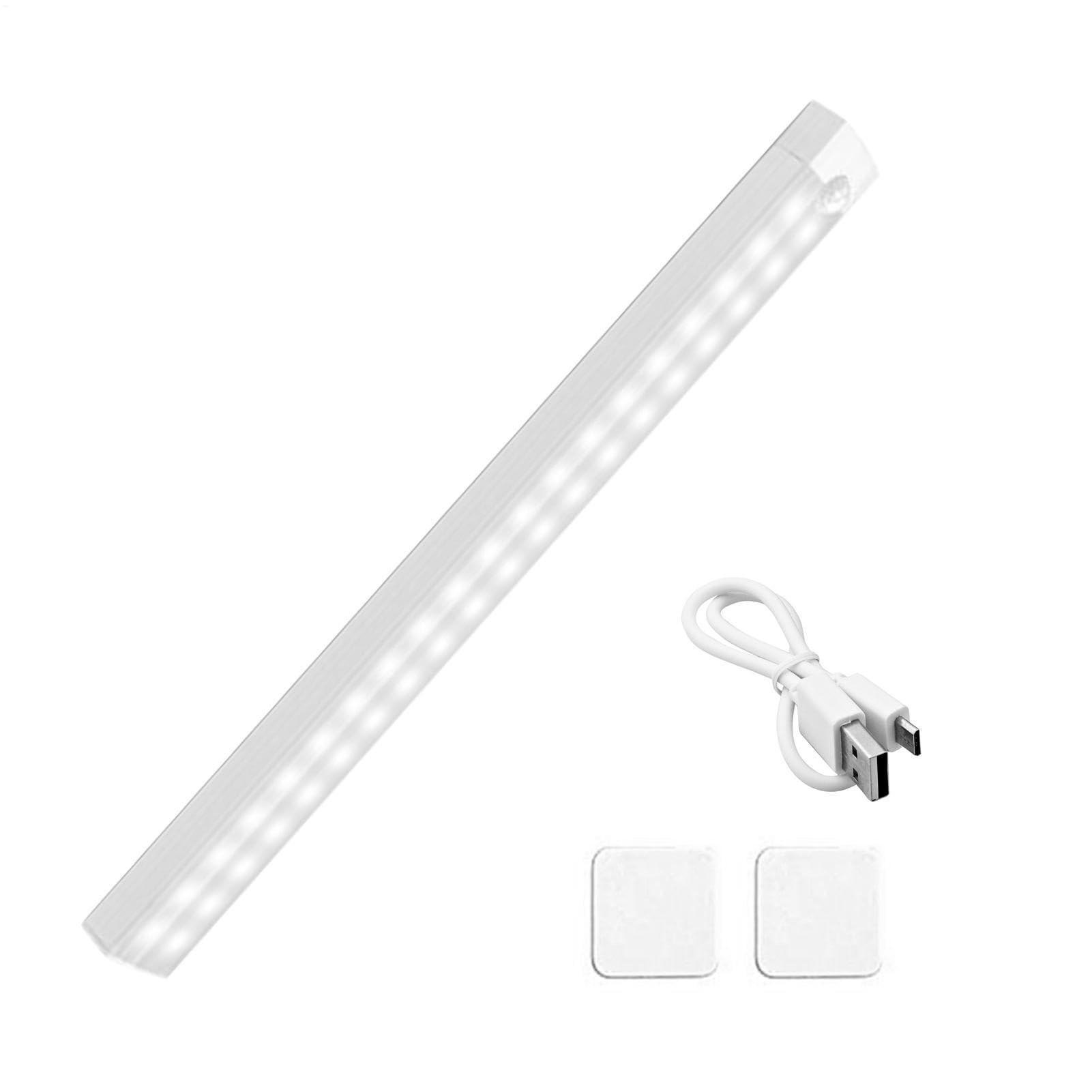 Smart Night Light - Double Row Lamp Beads, LED Under Cabinet Lighting | Closet, Kitchen, Wardrobe, Cabinet Lighting, Touch Sensor Light, Energy-Efficient LED Night Light for Home Use