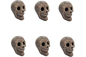 FANFX Ceramic Human Skull Fire Log: Blaze Up with Skulls!