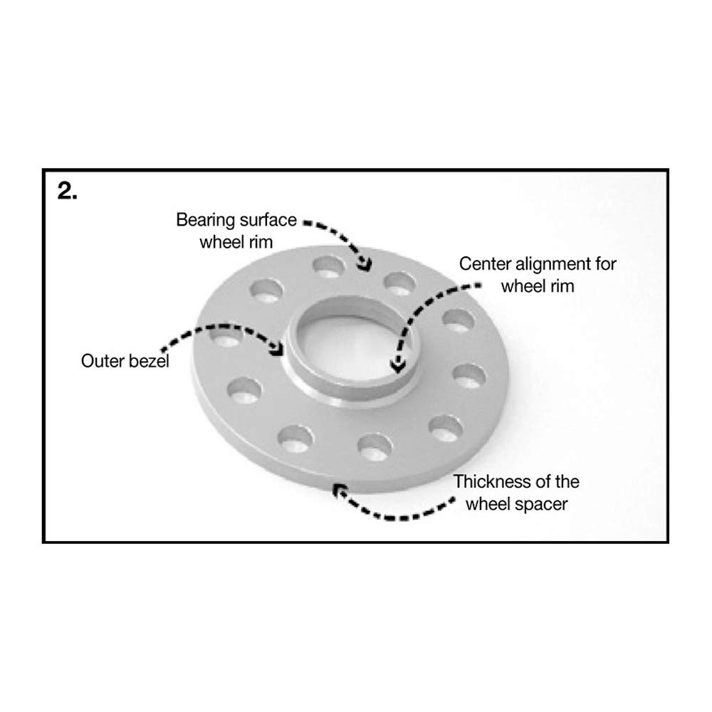H&R DR-System Spürverbreiterungsatz 10mm pro Achse - Lochkreis 4x100/108 - Mittenzentrierung 57,1mm - System M12x1,5 - kompatibel mit Audi/BMW/Seat/Skoda/Volkswagen - Schwarz