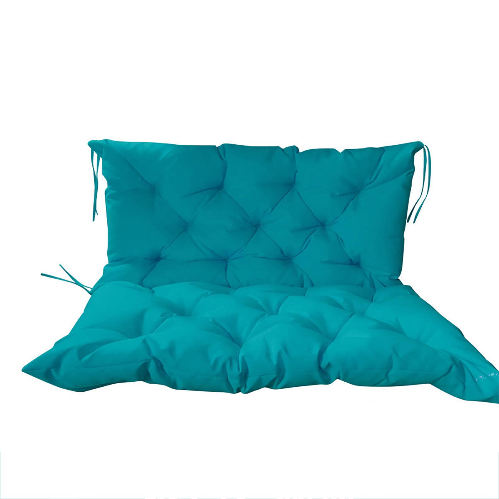Coussin de balancelle 3 places bleu 150x100 cm avec dossier imperméable